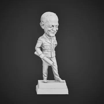 Dwight D. Eisenhower statue artwork