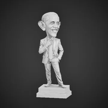 Barack Obama statue artwork